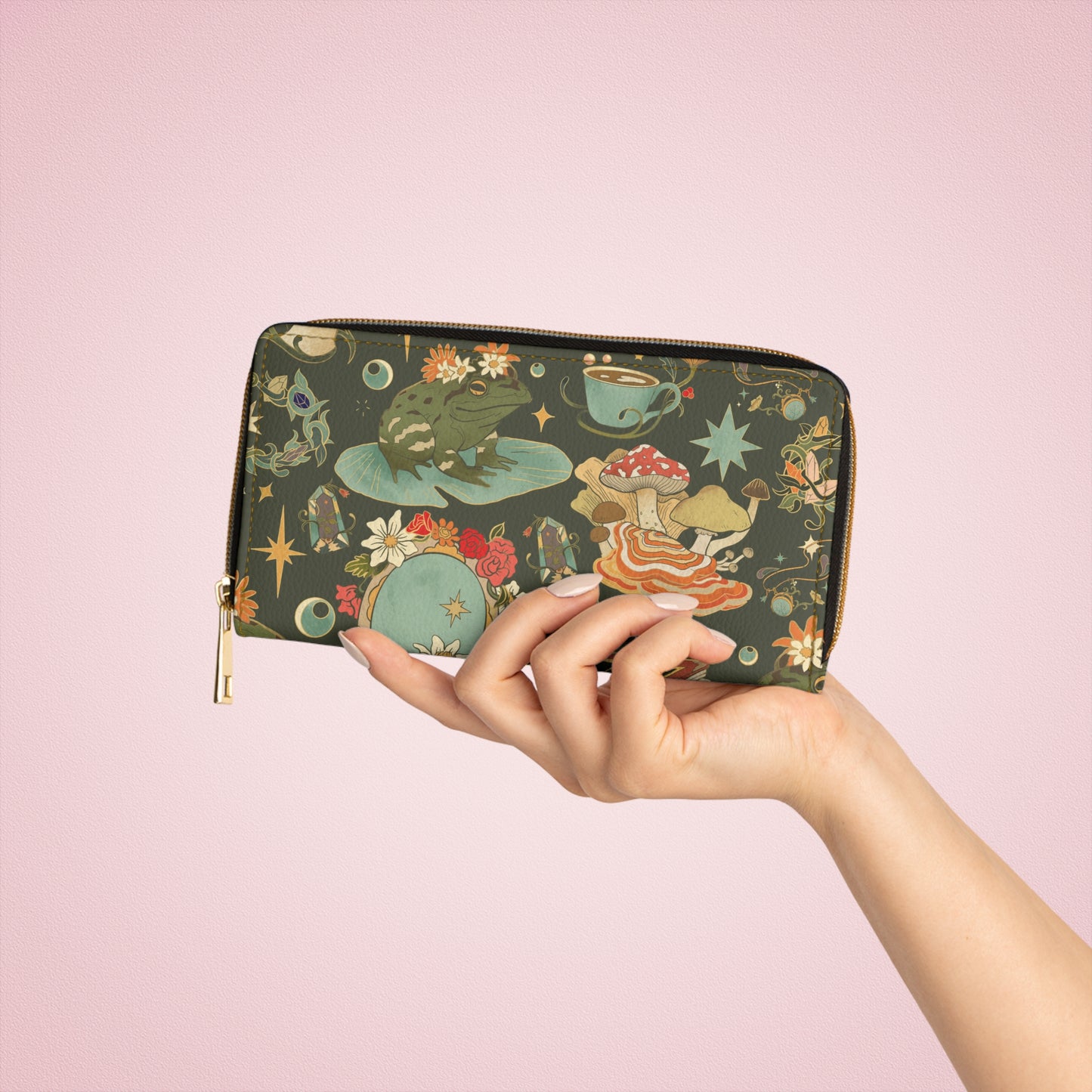 Cottage to the Core Zipper Wallet