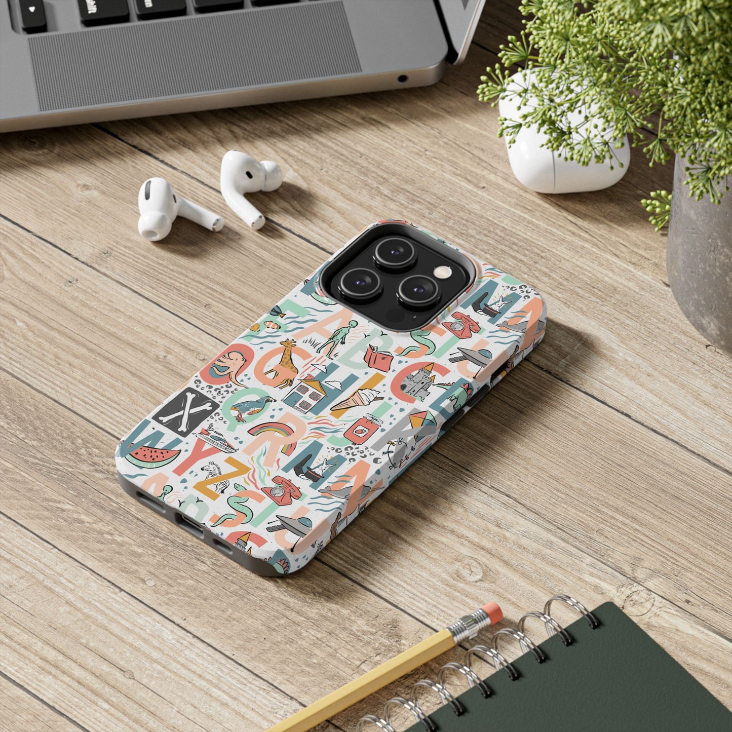 B is for Bamboo -Tough Phone Cases (white)
