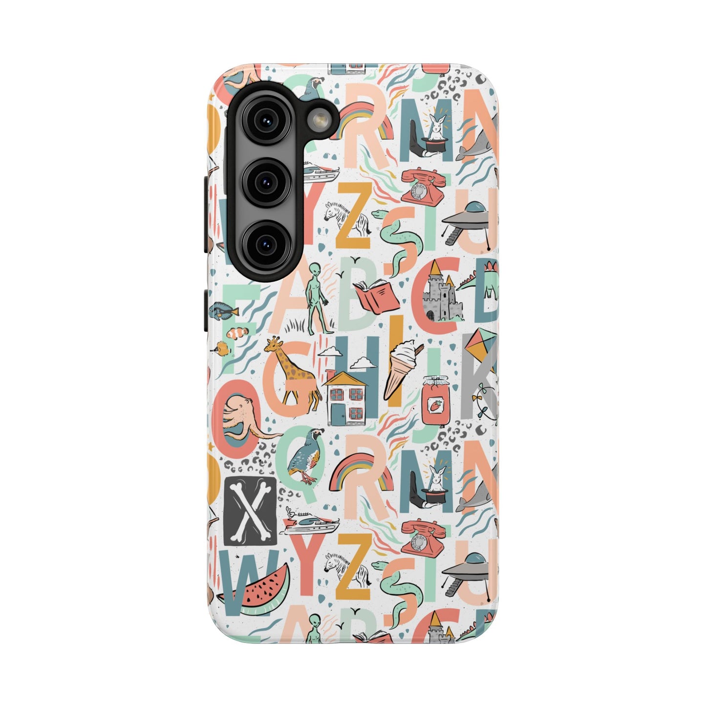 B is for Bamboo -Tough Phone Cases (white)