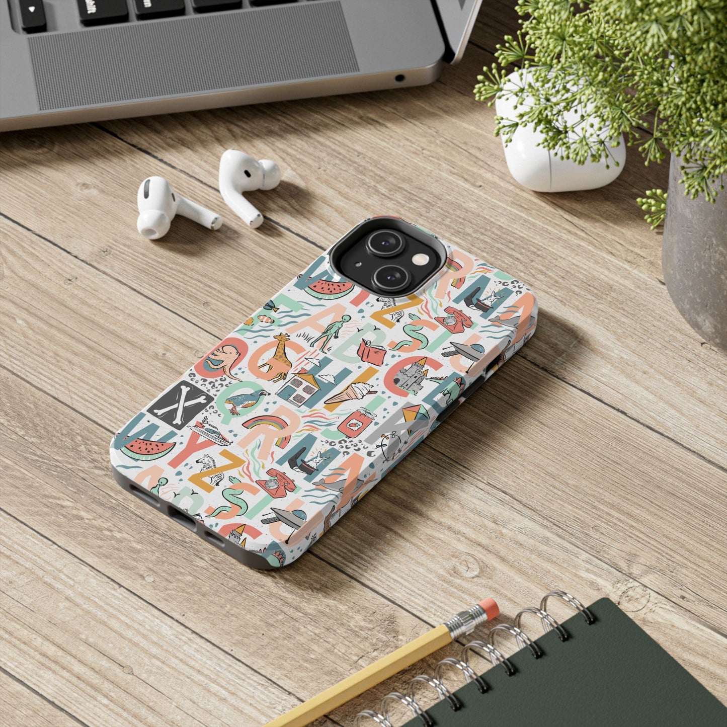 B is for Bamboo -Tough Phone Cases (white)