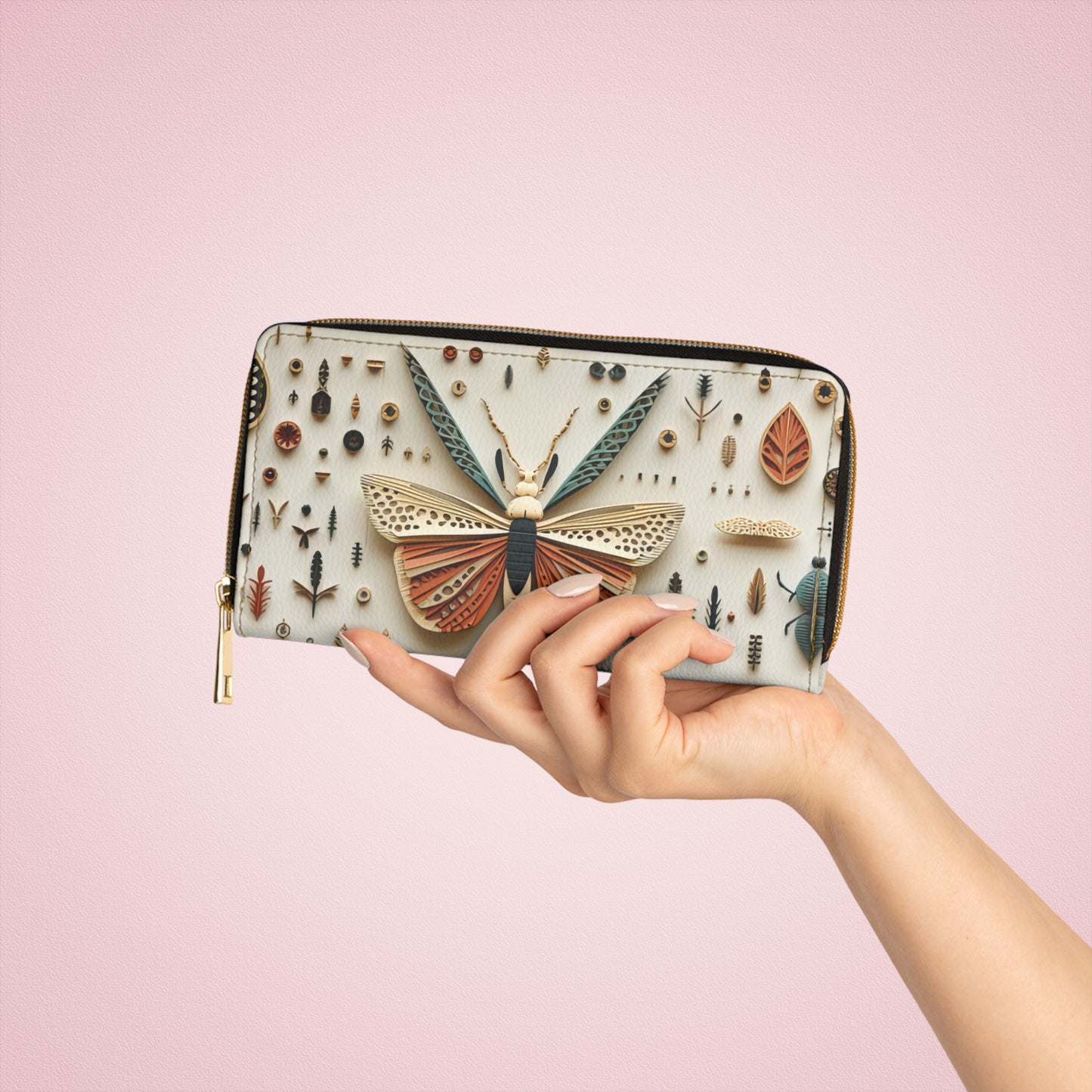 Bugs and Kisses Zipper Wallet