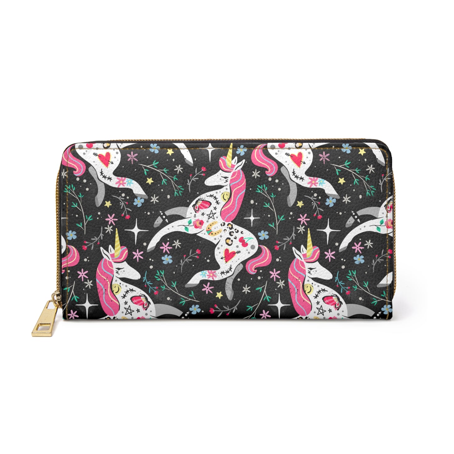 Tattoo Unicorn Zipper Wallet