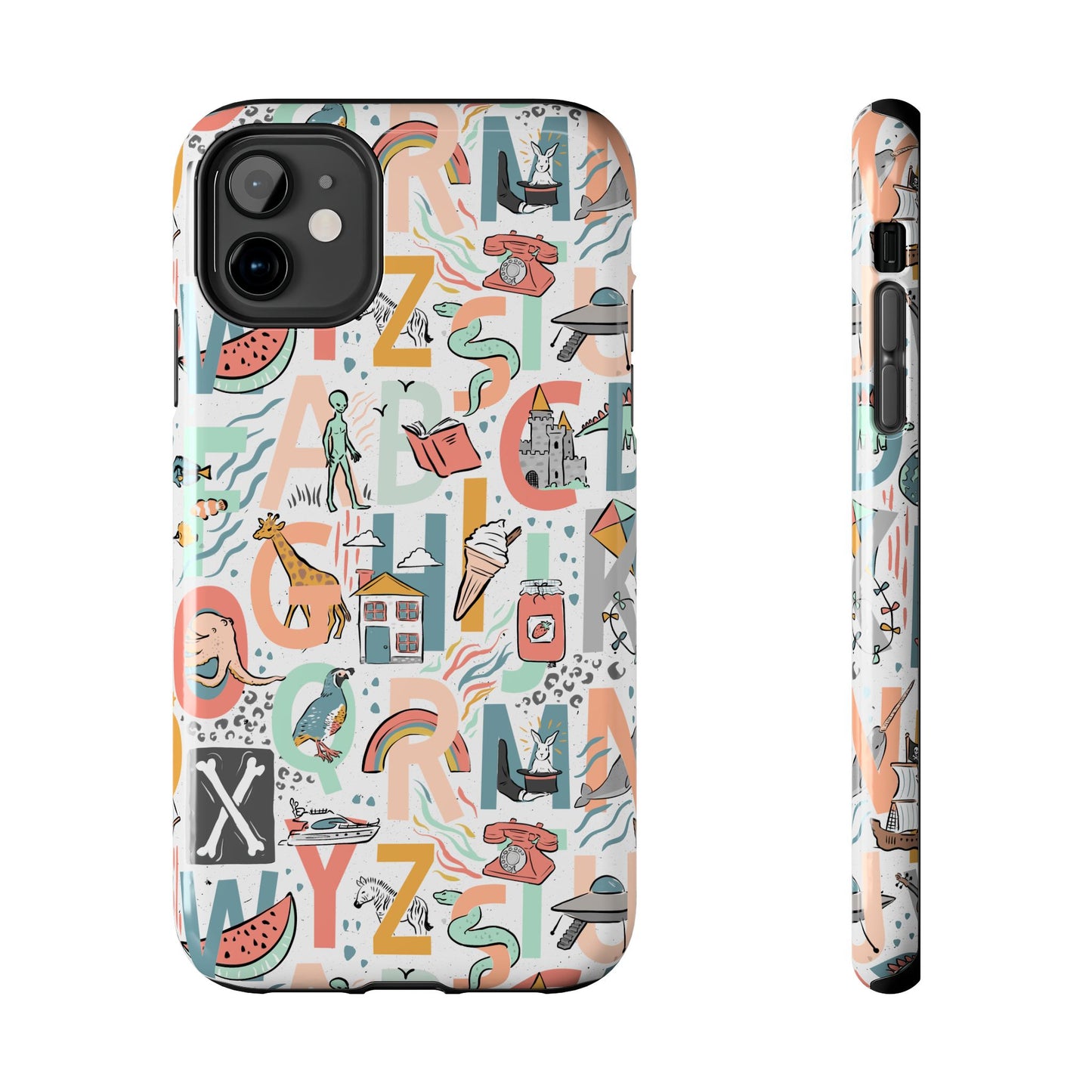 B is for Bamboo -Tough Phone Cases (white)