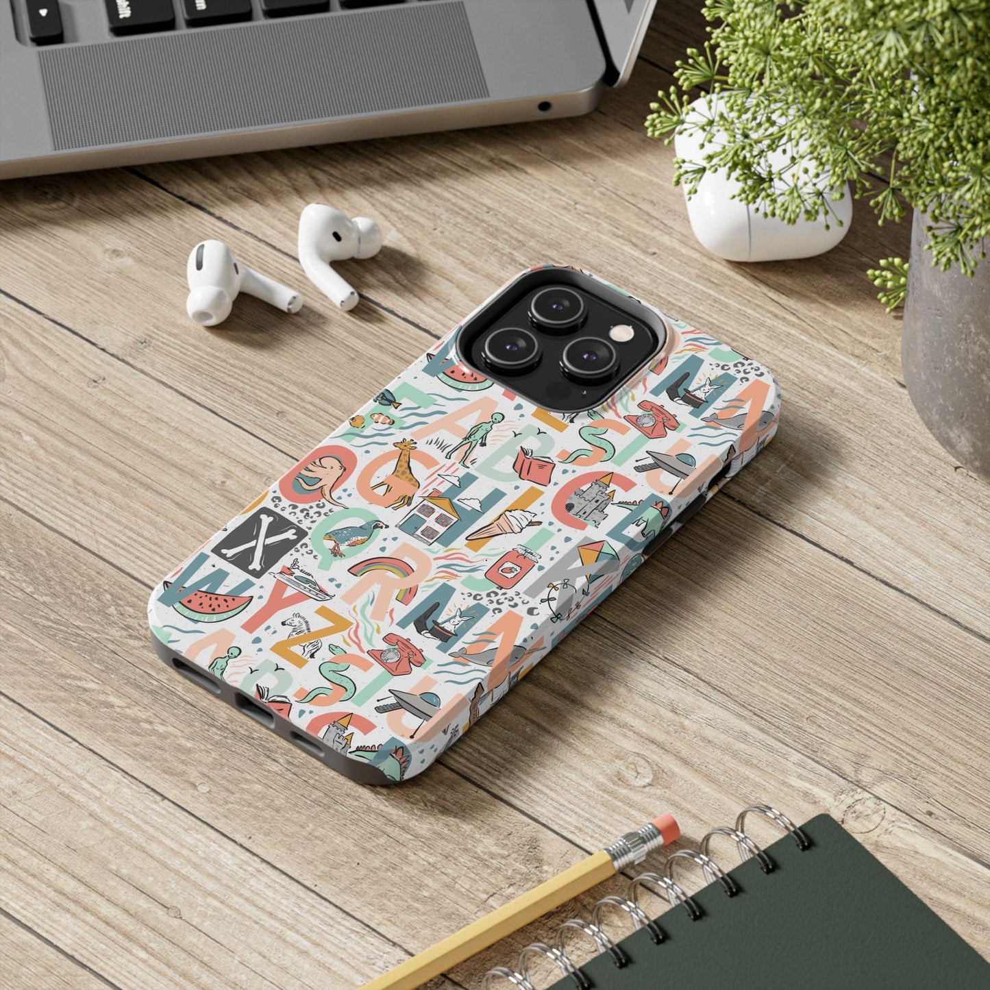 B is for Bamboo -Tough Phone Cases (white)
