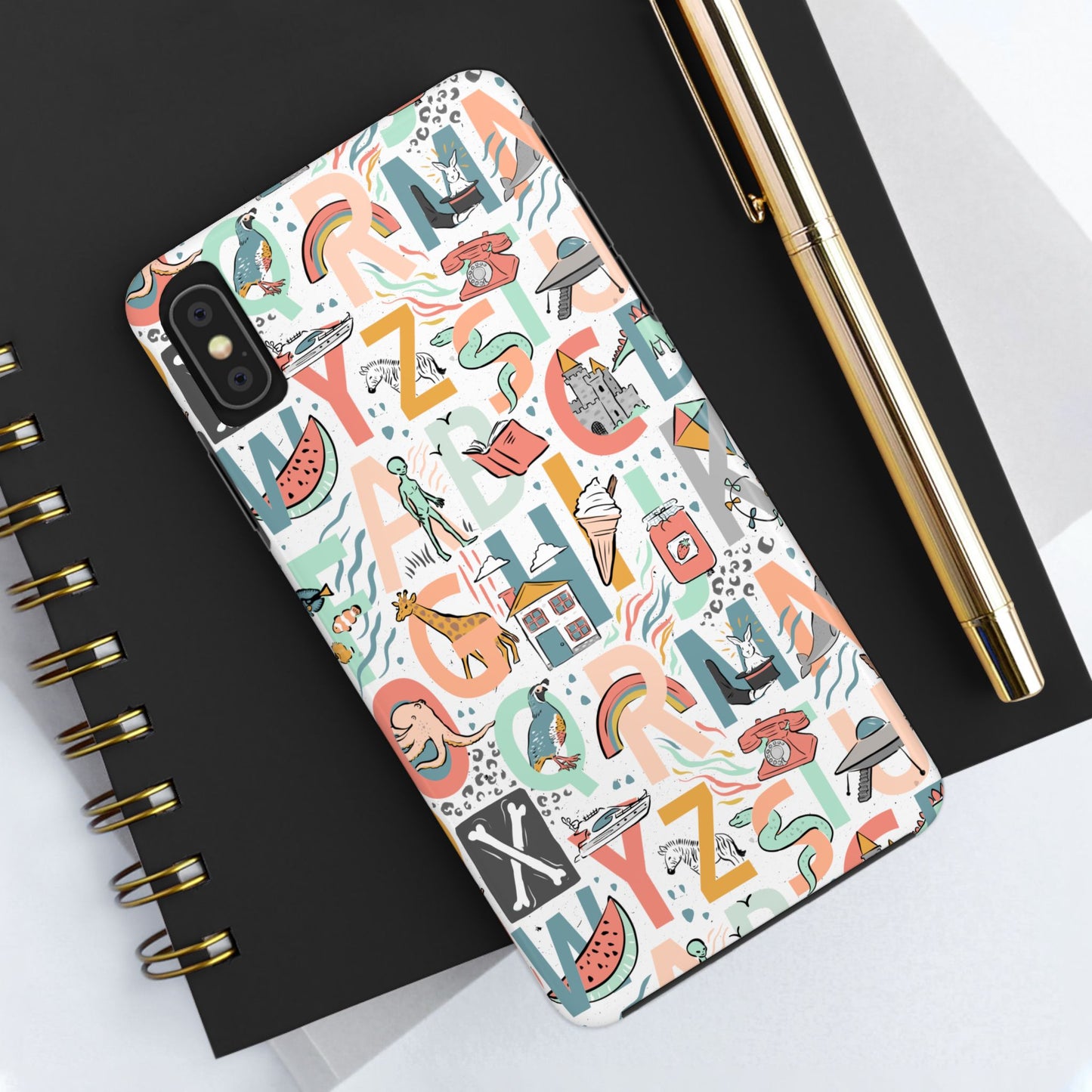 B is for Bamboo -Tough Phone Cases (white)