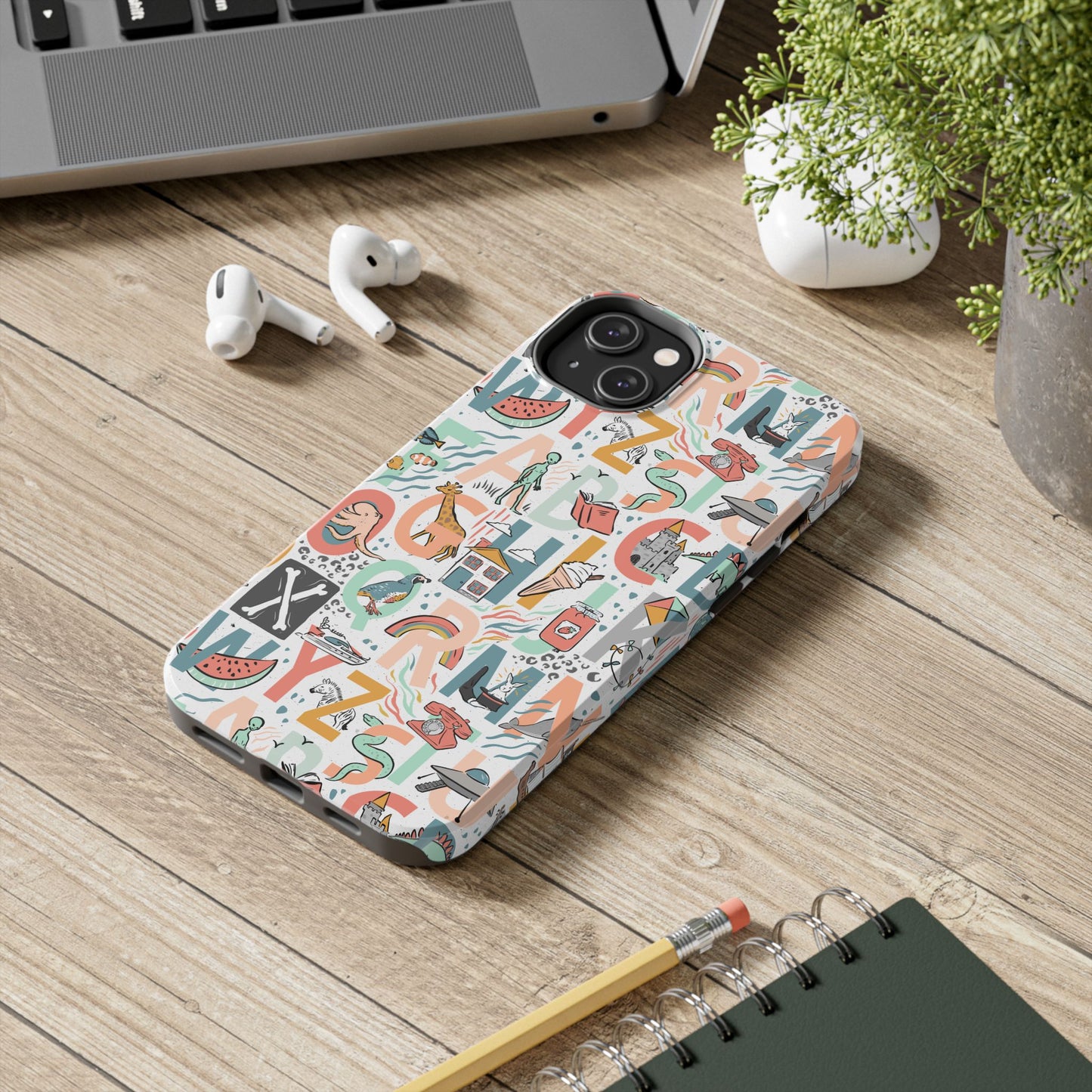 B is for Bamboo -Tough Phone Cases (white)