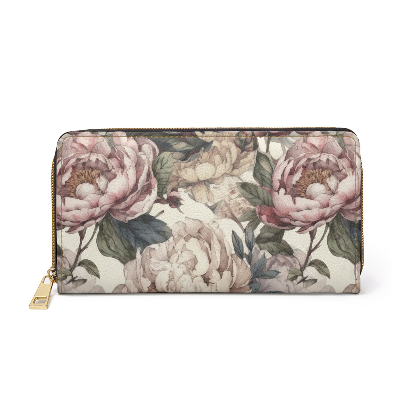 A Peony for your Thoughts Zipper Wallet