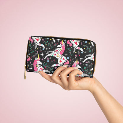 Tattoo Unicorn Zipper Wallet
